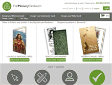 Tablet Screenshot of irishmemorycards.com